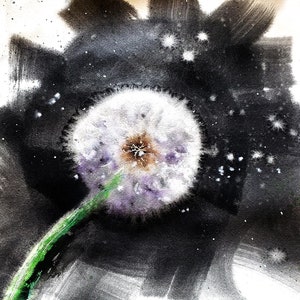 Wet on Wet Loose Dandelion Watercolor Painting Tutorial  or Project for Beginners
