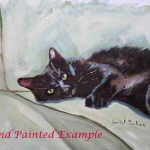 Black Cat Art Painting PRINT Watercolor Rachel Parker Rachelsstudio ...