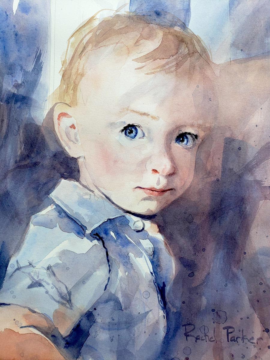 子供の肖像画 フリー絵画] エーロ・ヤルネフェルト 「画家の息子の肖像」 （1887