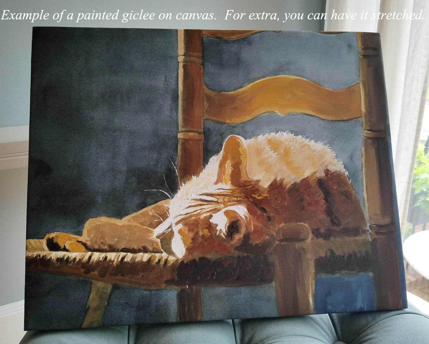Orange Marmalade Ginger Tabby Cat Art Print of My Watercolor Painting ...