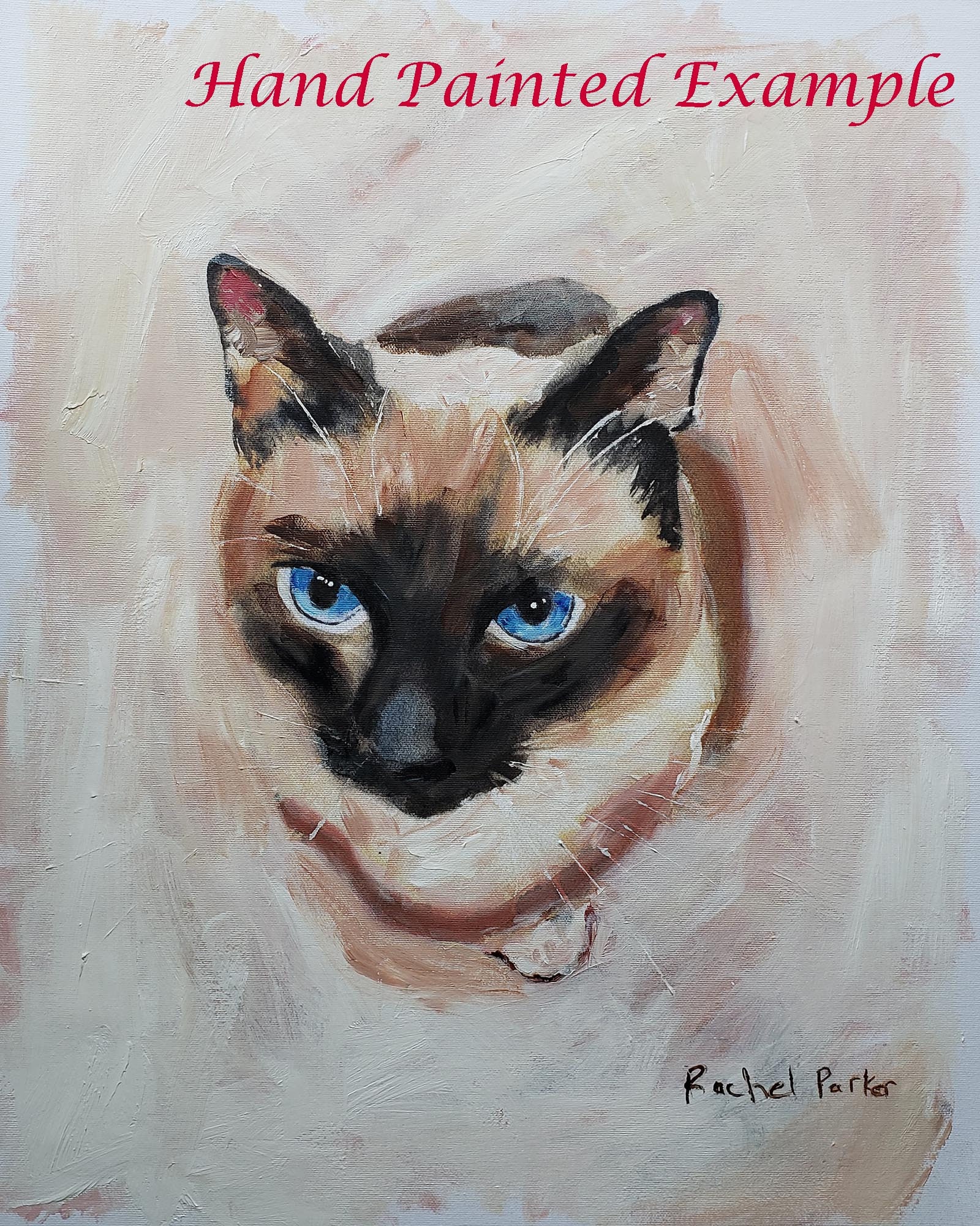 ACEO Siamese Cat sleeping print from Original Watercolor painting 