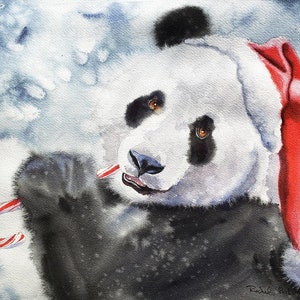 Watercolor Painting Tutorial  or Project of a Panda - Loose Painterly but realistic