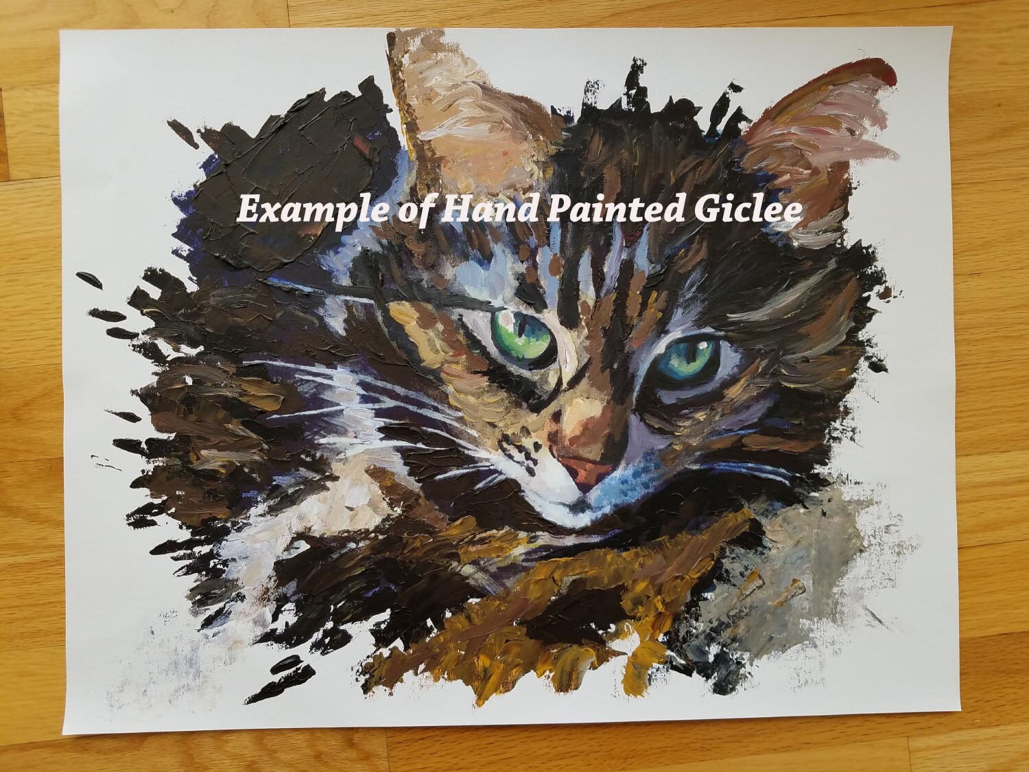 Maine Coon Tabby Cat Art Print of My Watercolor Painting Reproduction ...