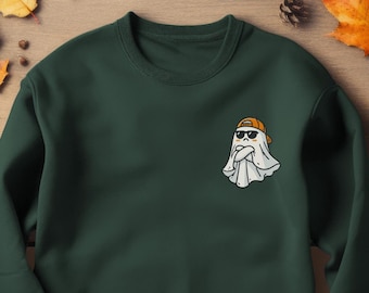 Cute Spooky Sweatshirt, Womens Ghost Sweatshirt, Spooky Season, Fall Coffee Lover Shirt, Halloween Party Shirt, Boo Shirt, Boo Sweater