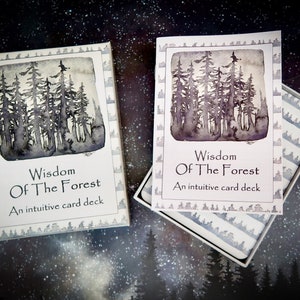 The Wisdom Of The Forest Intuitive Card Deck - meditation - yoga gift - oracle cards - wellness - mental health