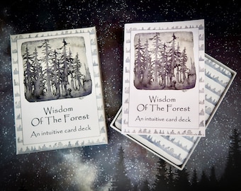 The Wisdom Of The Forest Intuitive Card Deck - meditation - yoga gift - oracle cards - wellness - mental health
