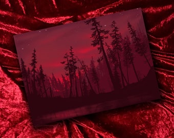 Red Forest postcard set - 10 postcards