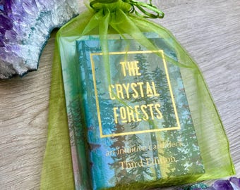 Deck Oracle Forêts de cristal - 46 cartes peintes à la main pour la méditation, l'orientation spirituelle et les rituels du bain en forêt