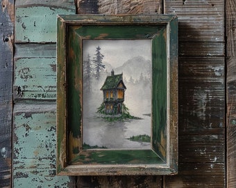 Swamp Cottage - A5 PRINTS - from The Witch Retreats series