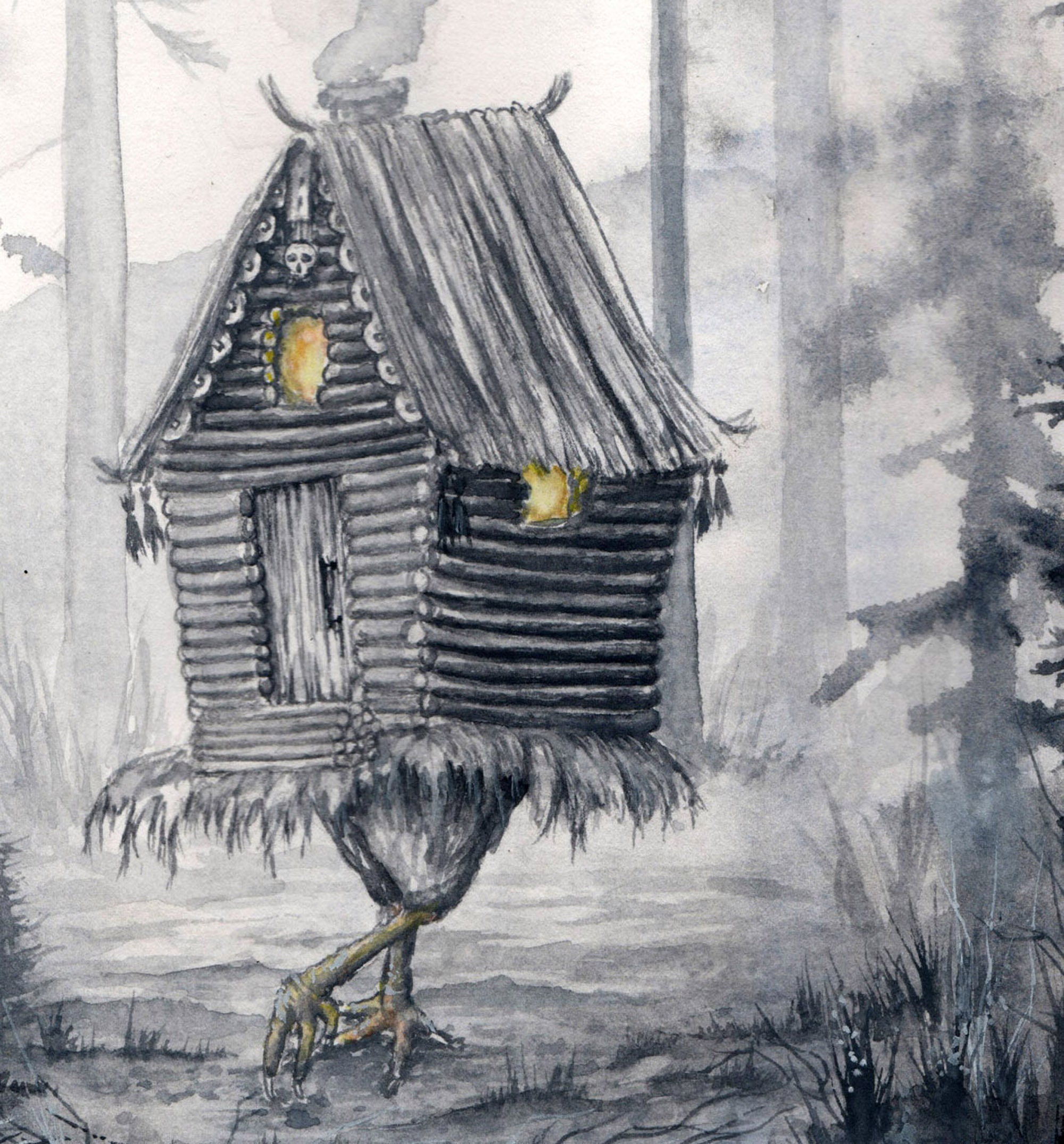 The Legend of Baba Yaga poster print Etsy