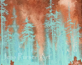 The Copper Forest - print - The Crystal Forests