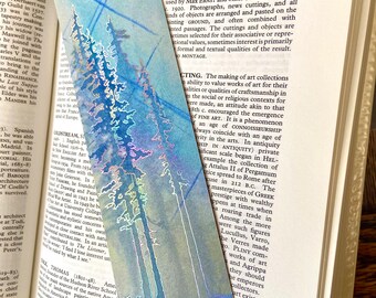 Foiled HOLOGRAM Bookmark - Double-sided hologram foil - Crystal Forests Moonstone and Rainbow Fluorite