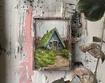 Cottage of the Moss Witch - A5 PRINTS - from The Witch Retreats series