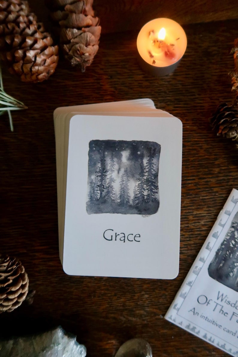 Wisdom of the Forest Oracle Deck - Hand-Painted Intuitive Cards for Meditation, Spiritual Guidance & Daily Reflection image 3