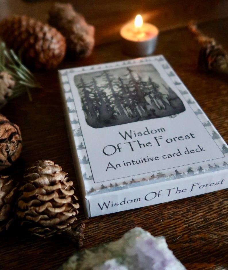 Wisdom of the Forest Oracle Deck - Hand-Painted Intuitive Cards for Meditation, Spiritual Guidance & Daily Reflection image 2