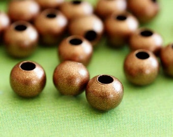 od 2.5mm Crimp Bead id 1.5mm 1000 pc #3 Round Crimp Beads ANTIQUE COPPER