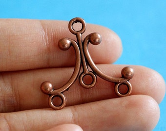 75mm Antique Bronze Big Triangle Connector Links N0119