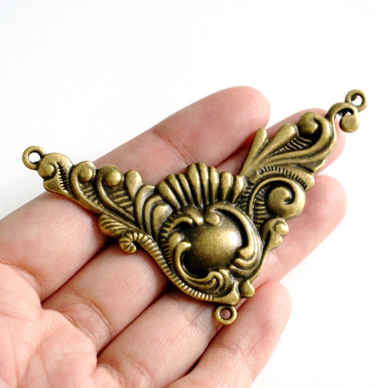 75mm Antique Bronze Big Triangle Connector Links N0119
