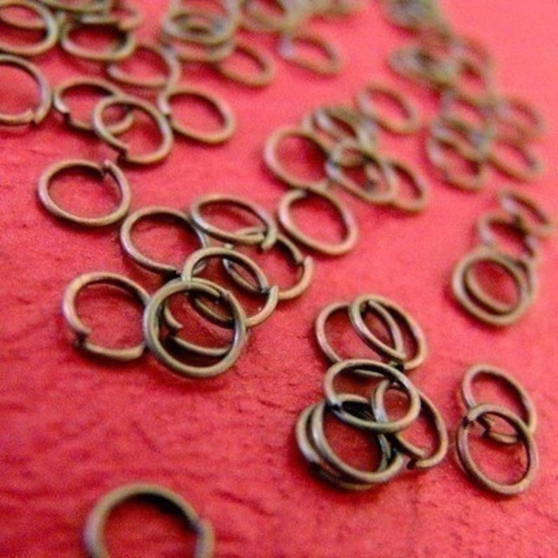 500pcs Antique Bronze Finish Jumprings 6mm