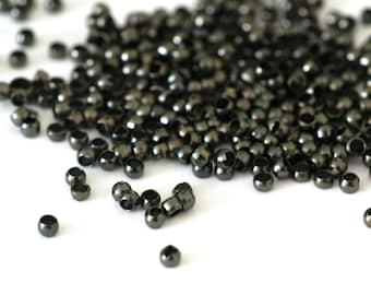 Sale 500pcs Gunmetal Finish Crimp Beads 2mm