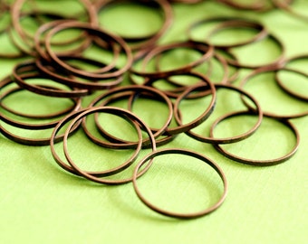 100pcs 12mm Antique Copper Smooth Rings EC18712MM-R