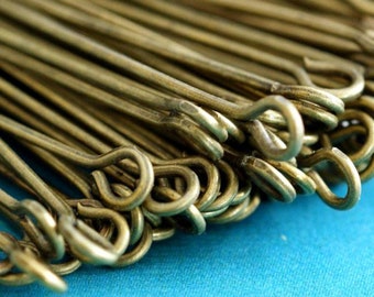 500 Stück 2 Zoll Antique Bronze Eye Pins 50mm
