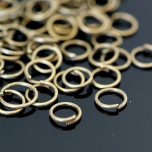 500pcs Antique Bronze Finish Jumprings 6mm
