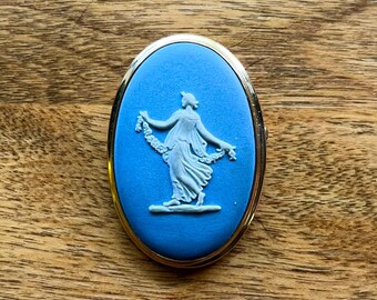 Wedgwood Cameo Blue Pin Brooch