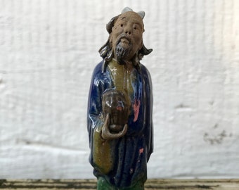 Antique Chinese Mud Man Figurine 1920s or 30s