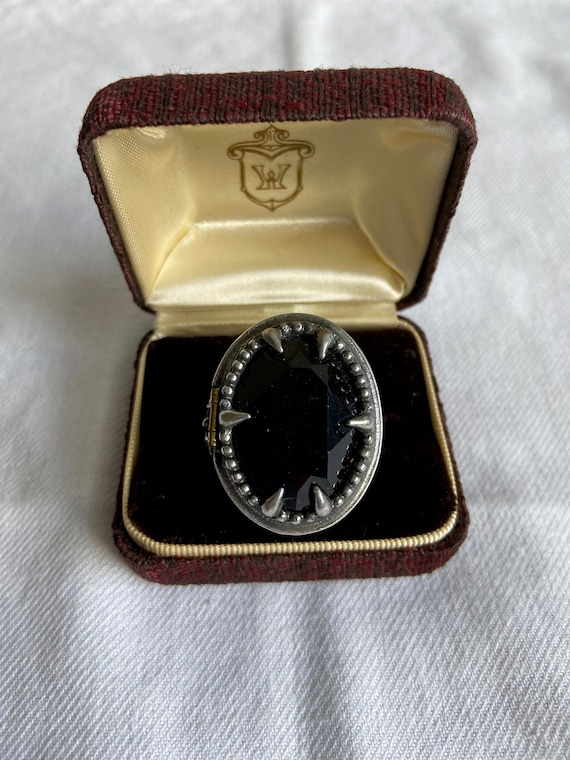Alchemy Hemlock Ring Black Stone Size 11.5 Made in 2002