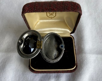 Alchemy Hemlock Ring Black Stone Size 11.5 Made in 2002
