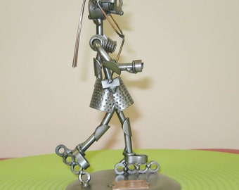 ROLLERSKATER - handmade metal sculpture