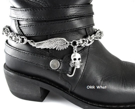 Jack silver studded detail biker latest boot in black faux leather