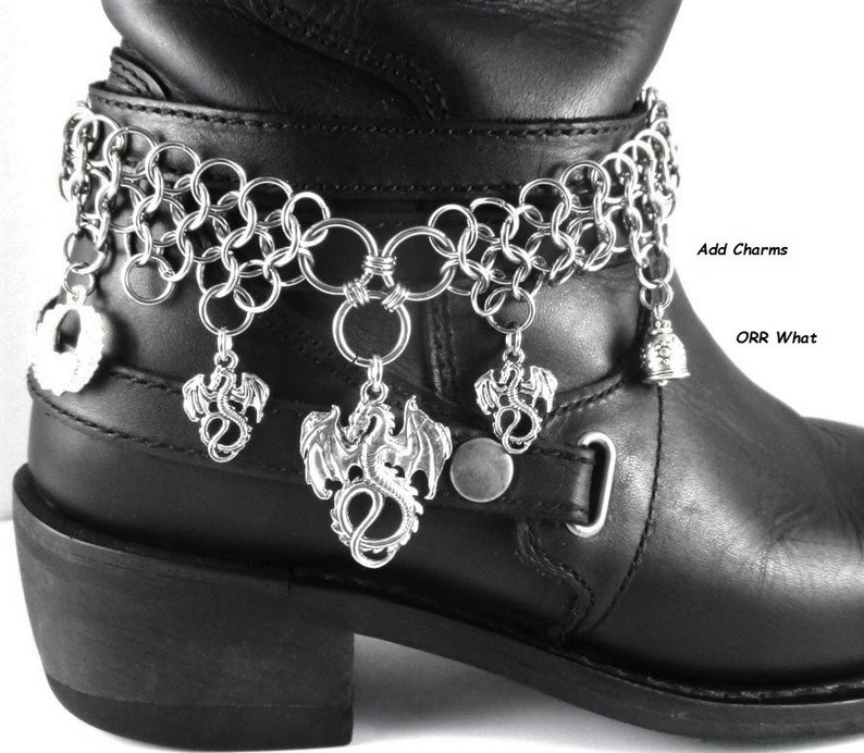 Dragon Chain Mail Boot Bracelet Bling Stainless Steel Jewelry Fantasy Slayer Creature Khaleesi Mother Fly Wings Thrones Chains Accessory