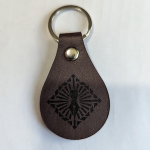 Customizable Leather Fob Keychains