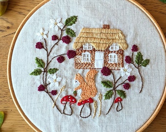 Bramble Cottage - PDF Embroidery Pattern