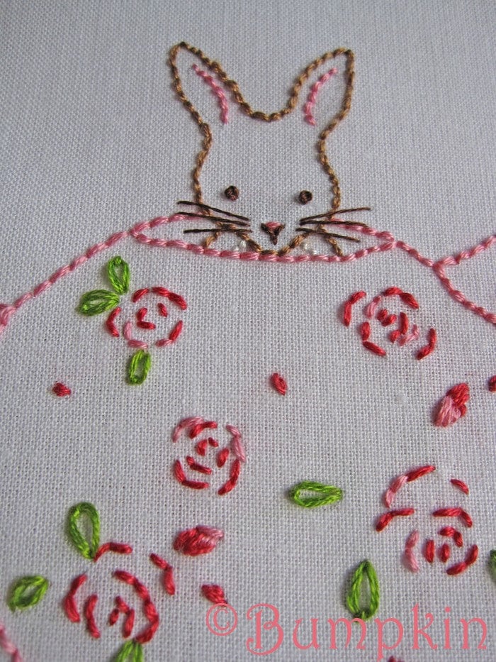 Bunny and Her Teapot Hand Embroidery PDF Pattern - Etsy