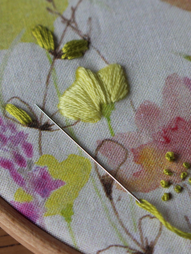 JOY Embroidery Kit, Fox & Wildflower Embroidery Kit image 3