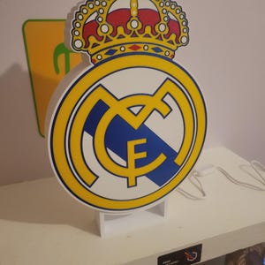 Real madrid soccer led light