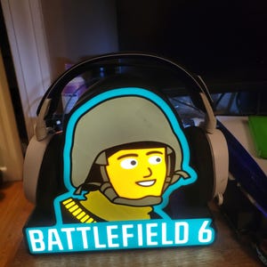 Battlefield 6 headset holder light