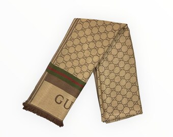 Vintage Gucci zijden sjaal Gucci Vintage Foulard Carré Gucci sjaal cadeau voor haar!