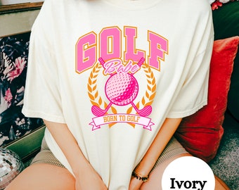 Golf Babe Shirt Golf Girl Tshirt voor Golfer Girl Graphic Tee Trendy Golf Girl Shirt Preppy Golf Graphic Tee Preppy Golfshirt In mijn golftijdperk