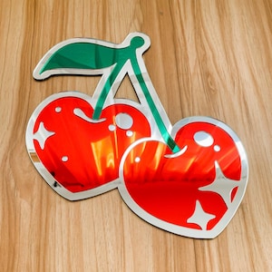 Cherry Bomb Mirror: Funky Pop Art Acrylic Wall Decor