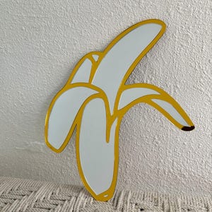 Funky Banana Mirrors | Mirror Acrylic Wall Decor | Colorful Quirky Bold Mirror Art – Handmade Gift