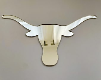 Longhorn Hookem Mirror Wall Hanging, UT Football Art