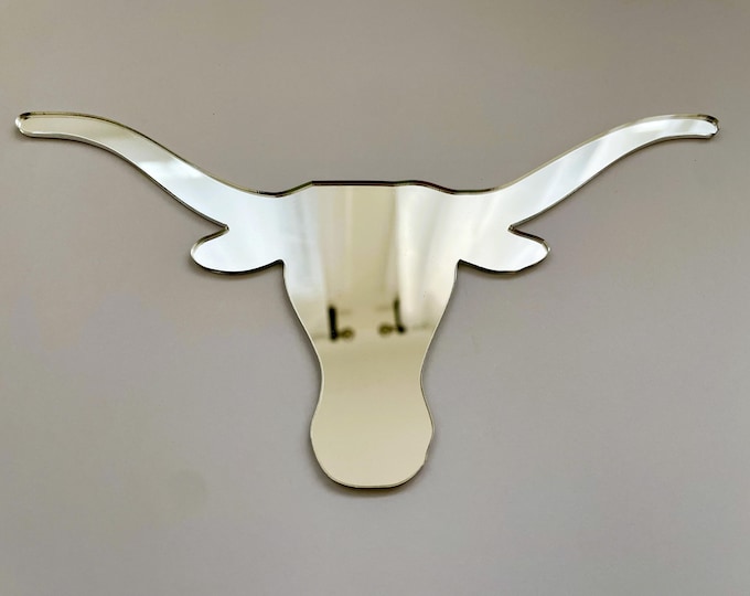 Longhorn Hookem Mirror Wall Hanging, UT Football Art