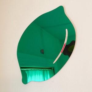 Funky Lime Mirrors | Mirror Acrylic Wall Decor | Colorful Quirky Mirror Art – Handmade Gift