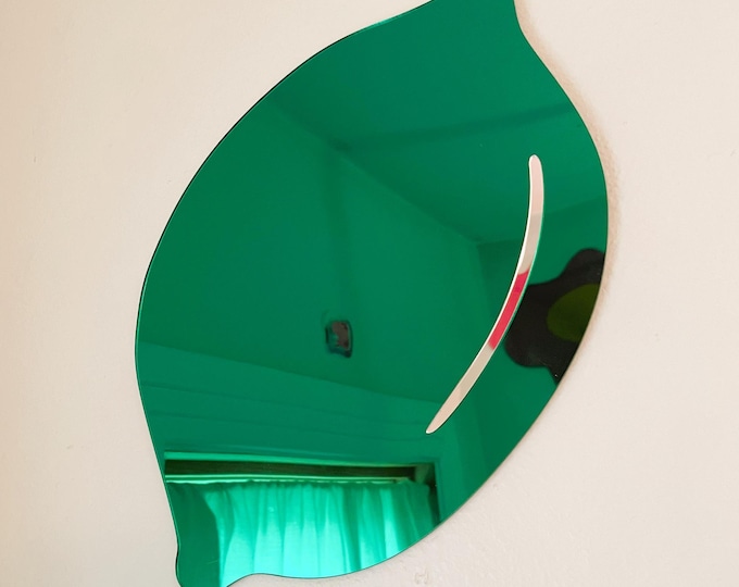 Funky Lime Mirrors | Mirror Acrylic Wall Decor | Colorful Quirky Mirror Art – Handmade Gift