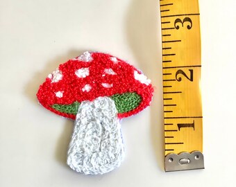 Mushroom Embroidery Patch Chainstitch Applique