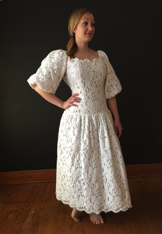 Vintage Victor Costa Lace Dress